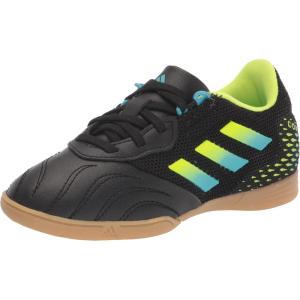 imageadidas UnisexChild Copa Sense3 Indoor Sala Soccer ShoeBlackBright CyanTeam Solar Yellow
