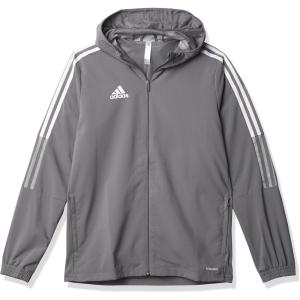 imageadidas UnisexChild Tiro 21 WindbreakerTeam Grey Four