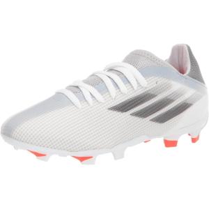 imageadidas UnisexChild X Speedflow3 Firm Ground Soccer ShoeWhiteBlackSolar Red