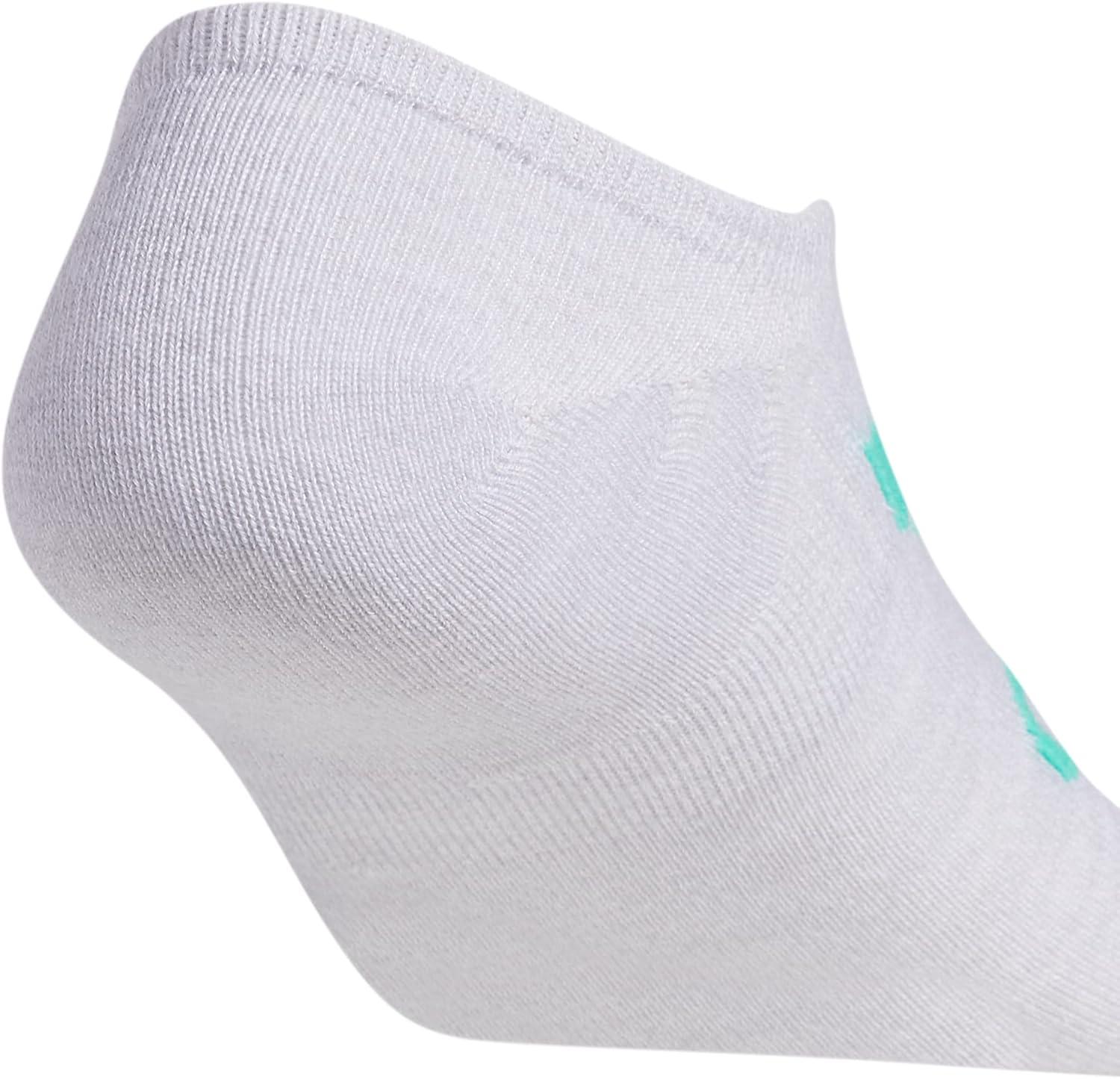 imageadidas Originals Mens Classic Trefoil Superlite Super No Show Socks 6PairGreyHires GreenOrange Rush