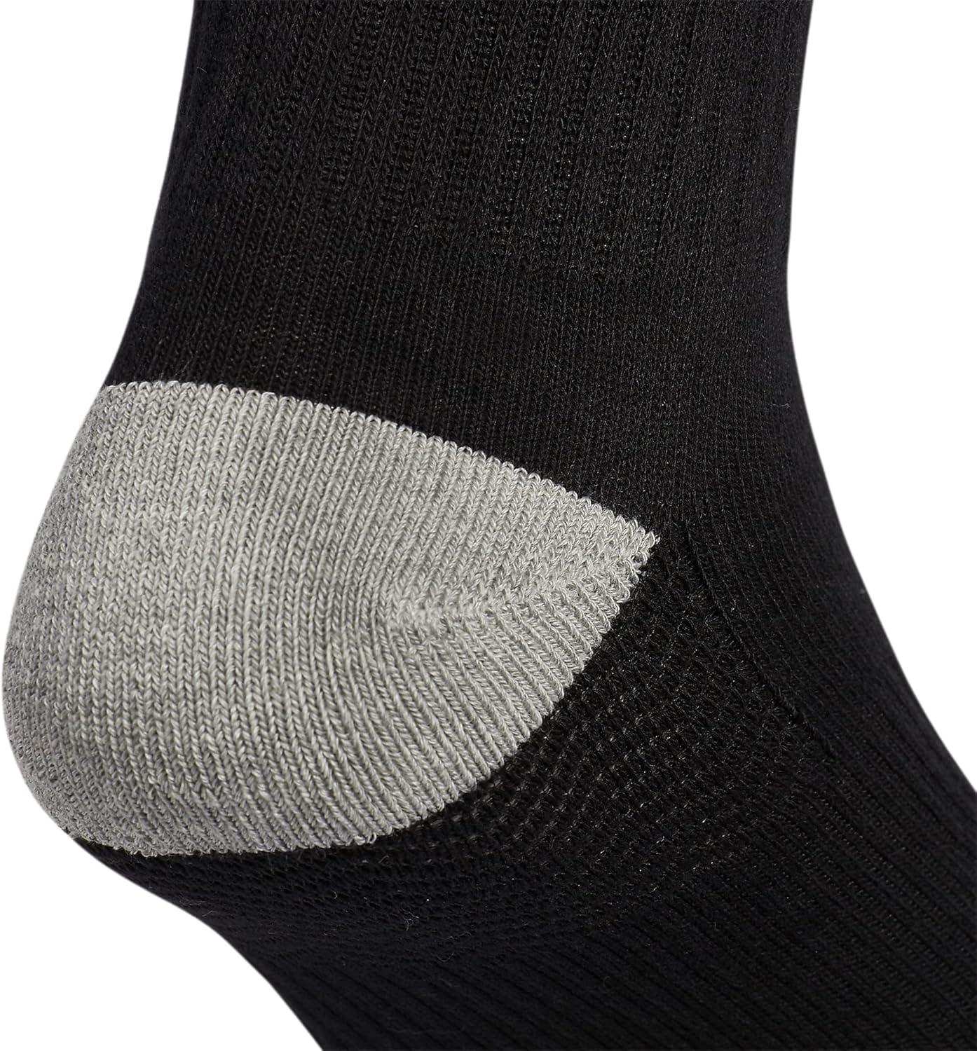 imageadidas Originals Mens Mixed Graphics Cushioned Crew Socks 3PairBlackWhiteHeather Grey