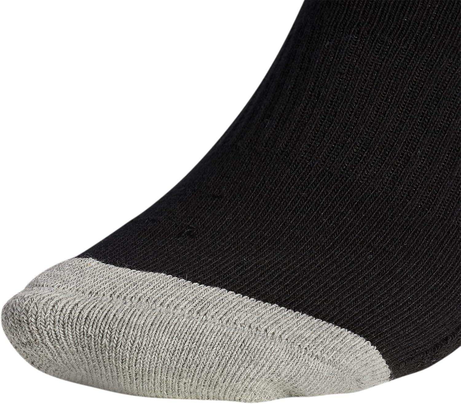 imageadidas Originals Mens Mixed Graphics Cushioned Crew Socks 3PairBlackWhiteHeather Grey