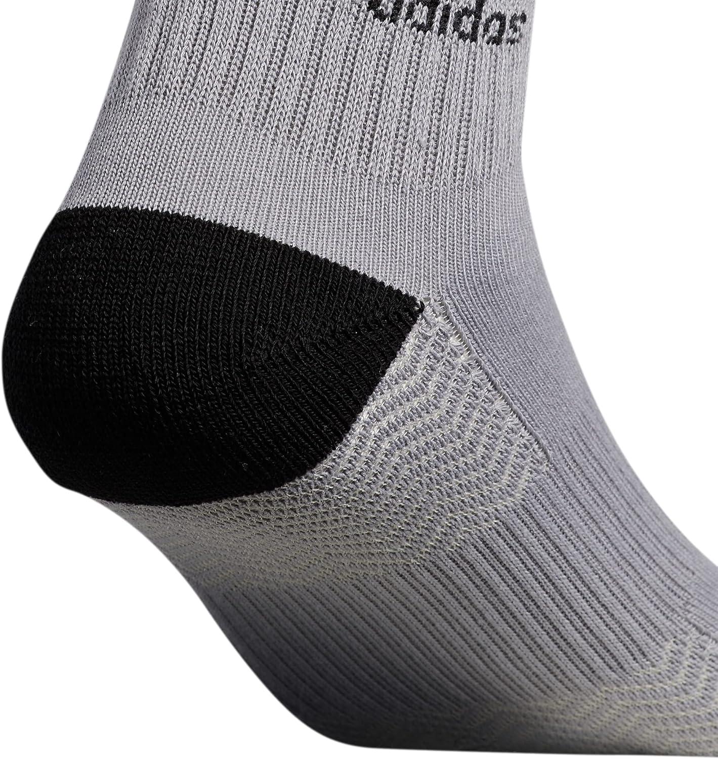 imageadidas Originals Mens Mixed Graphics Cushioned Crew Socks 3PairLight Onix GreyBlackWhite