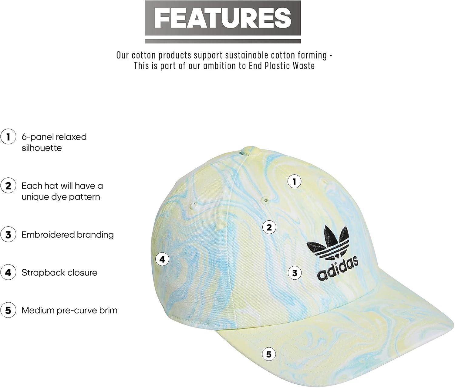 imageadidas Originals Mens Originals Relaxed Plus StrapbackAmbient Sky BluePulse Yellow