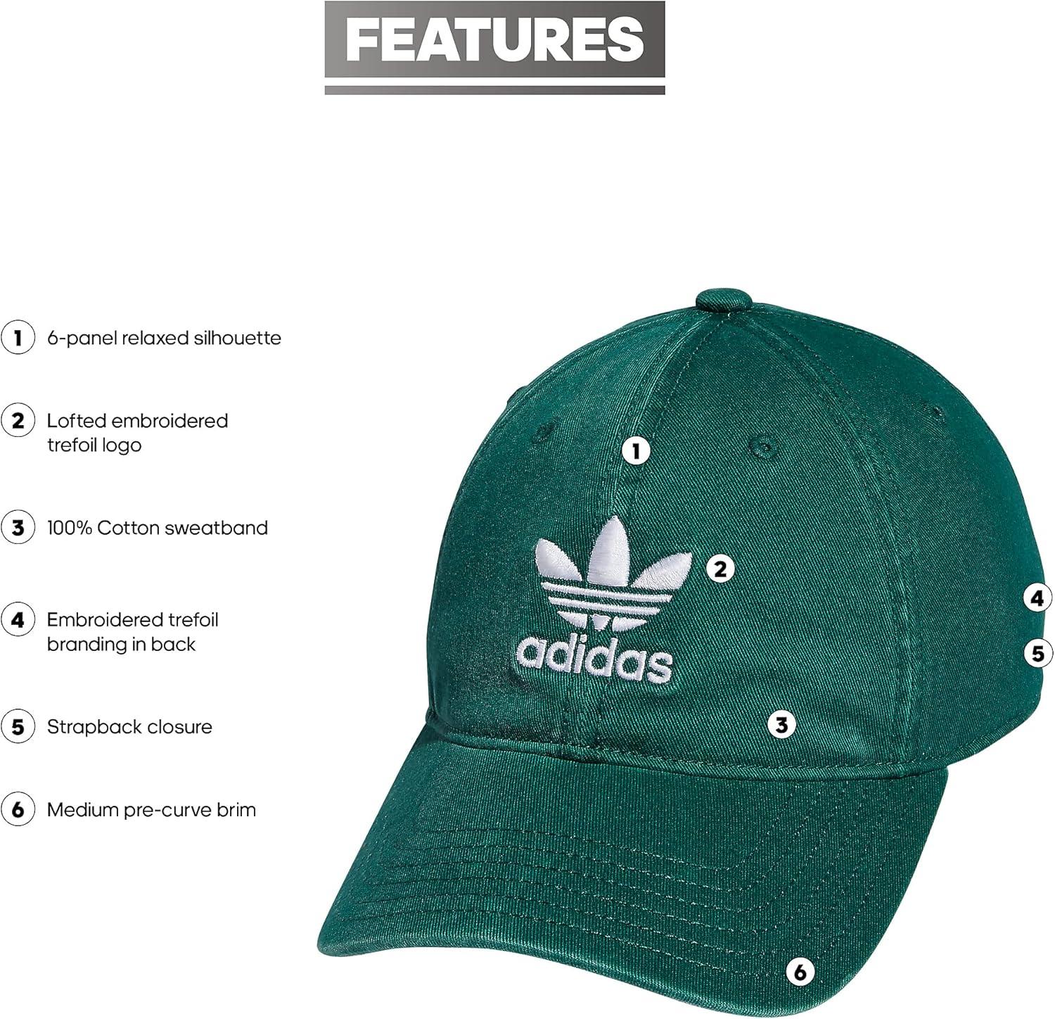 imageadidas Originals Mens Originals Relaxed Plus StrapbackCollegiate GreenWhite