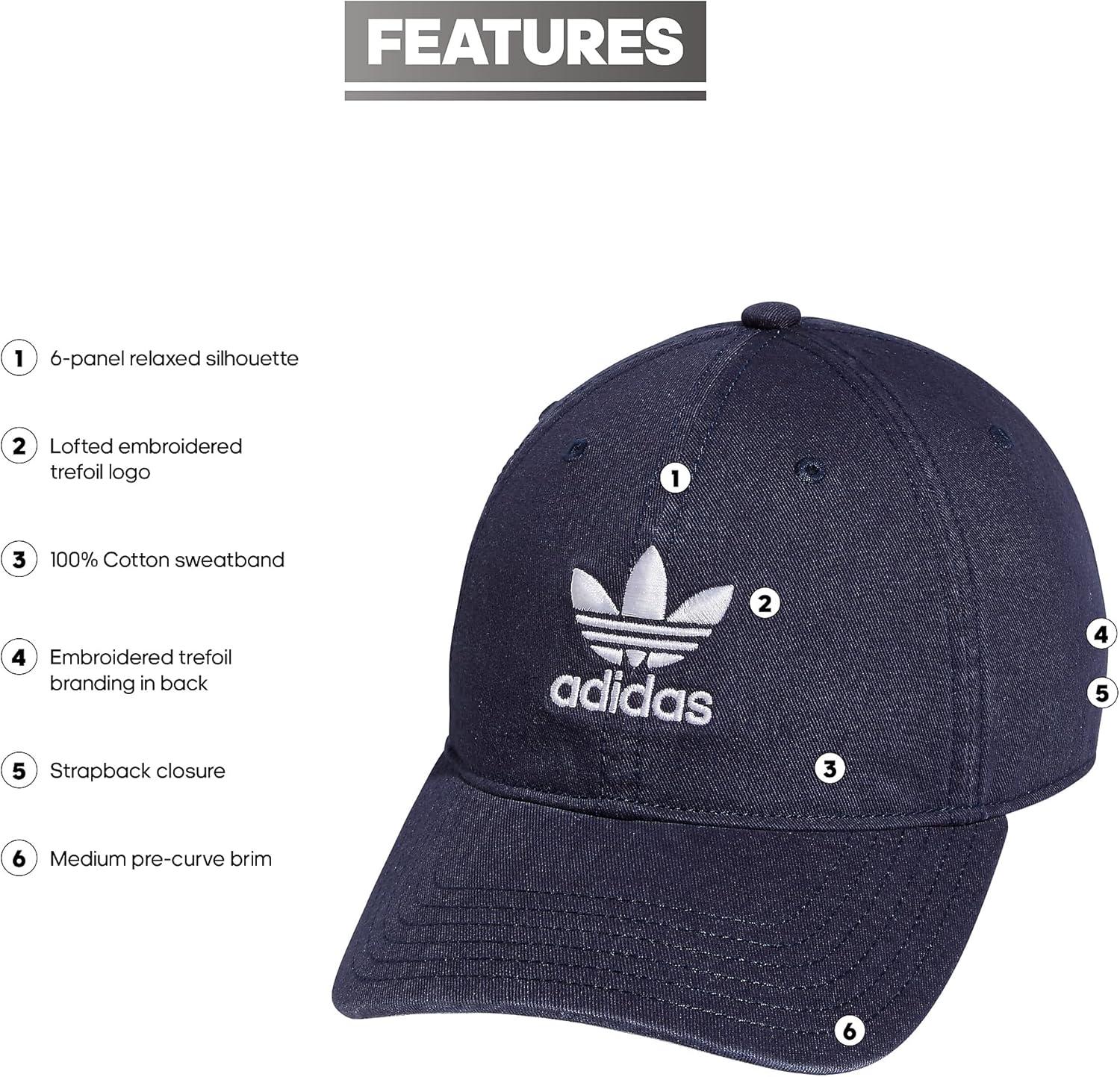 imageadidas Originals Mens Originals Relaxed Plus StrapbackShadow NavyWhite