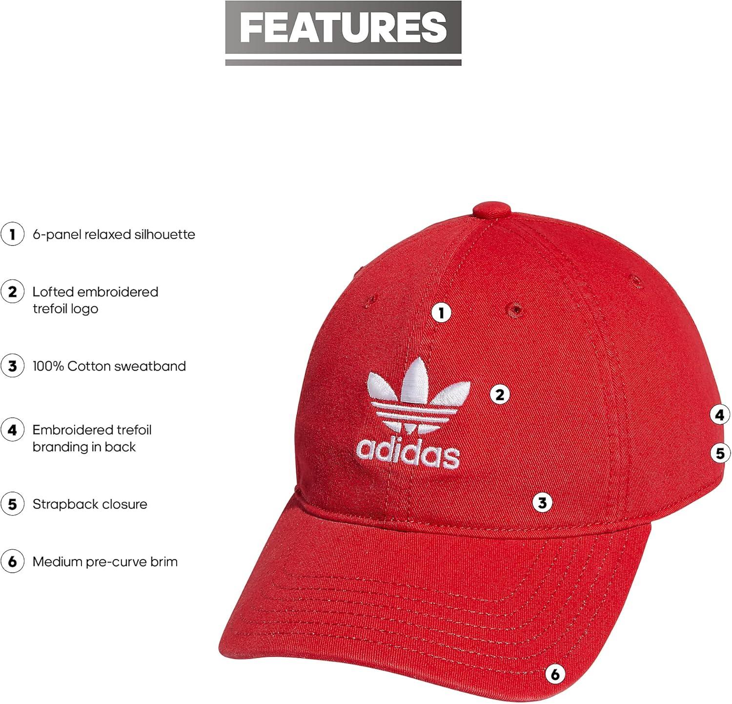 imageadidas Originals Mens Originals Relaxed Plus StrapbackVivid RedWhite