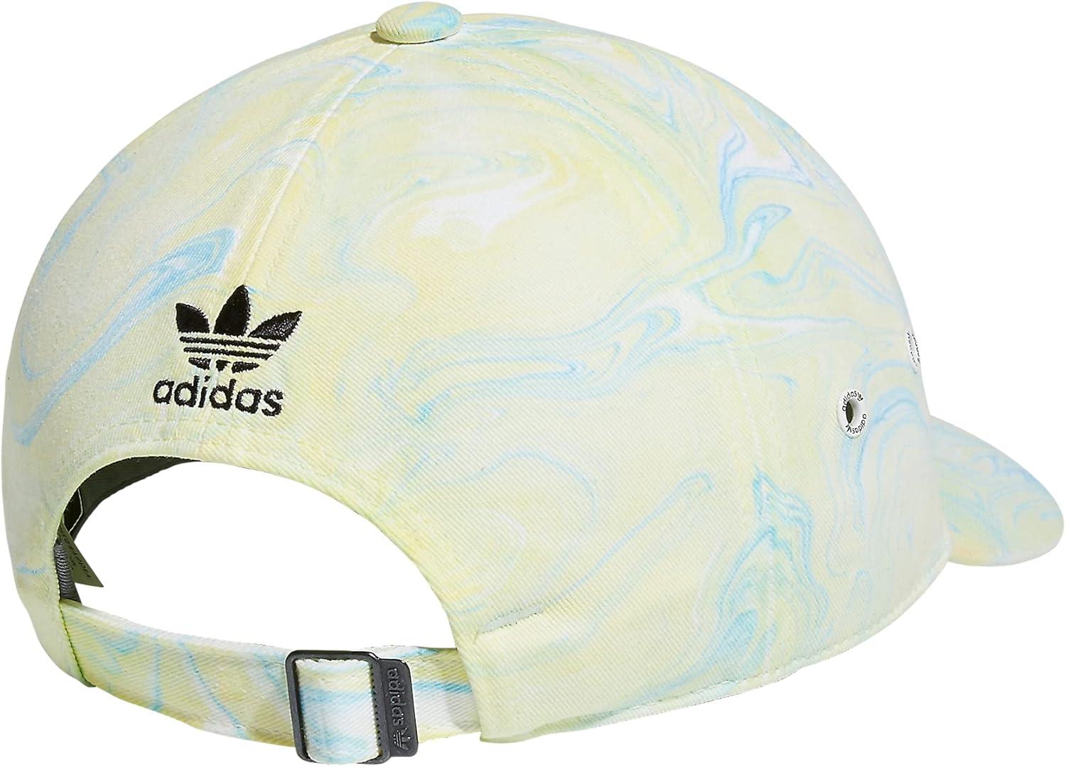 imageadidas Originals Womens Mini Logo Relaxed Adjustable CapAmbient Sky BluePulse YellowBlack