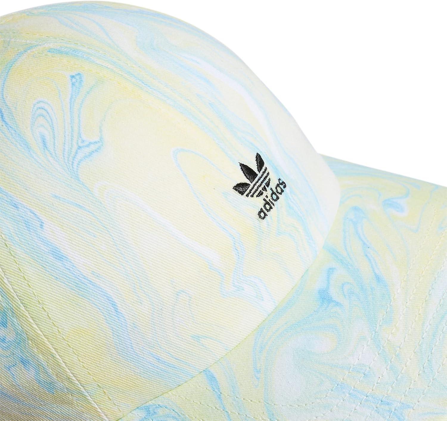 imageadidas Originals Womens Mini Logo Relaxed Adjustable CapAmbient Sky BluePulse YellowBlack