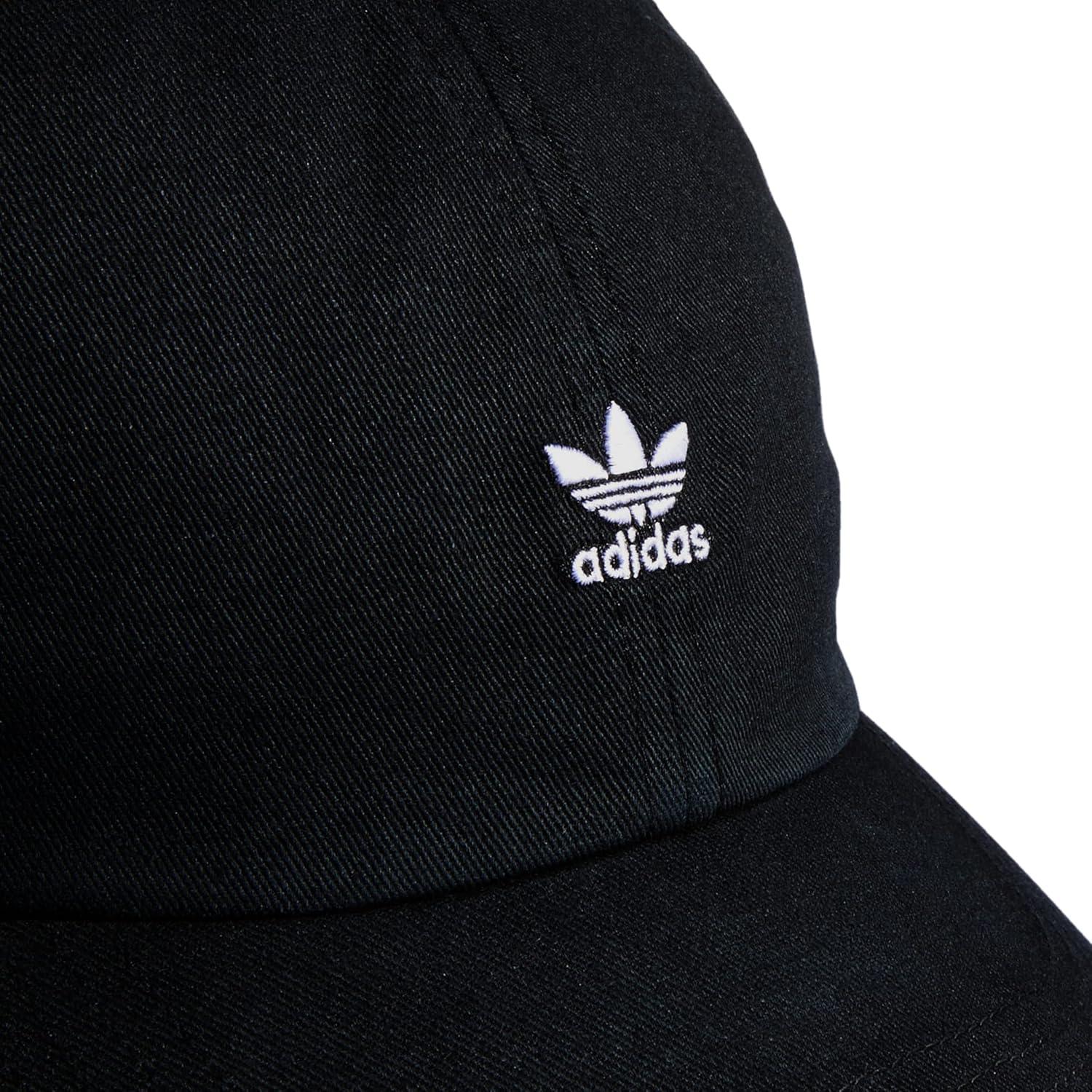 imageadidas Originals Womens Mini Logo Relaxed Adjustable CapBlackWhite