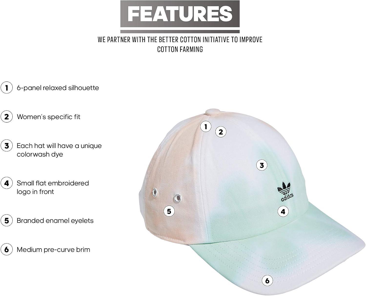 imageadidas Originals Womens Mini Logo Relaxed Adjustable CapPastel Wash
