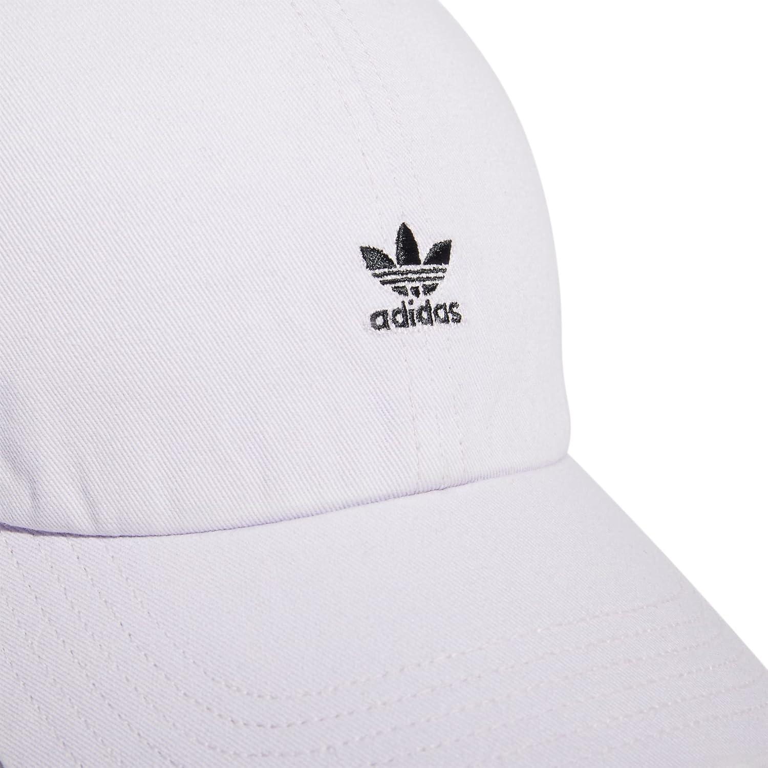 imageadidas Originals Womens Mini Logo Relaxed Adjustable CapSilver Dawn GreyBlack