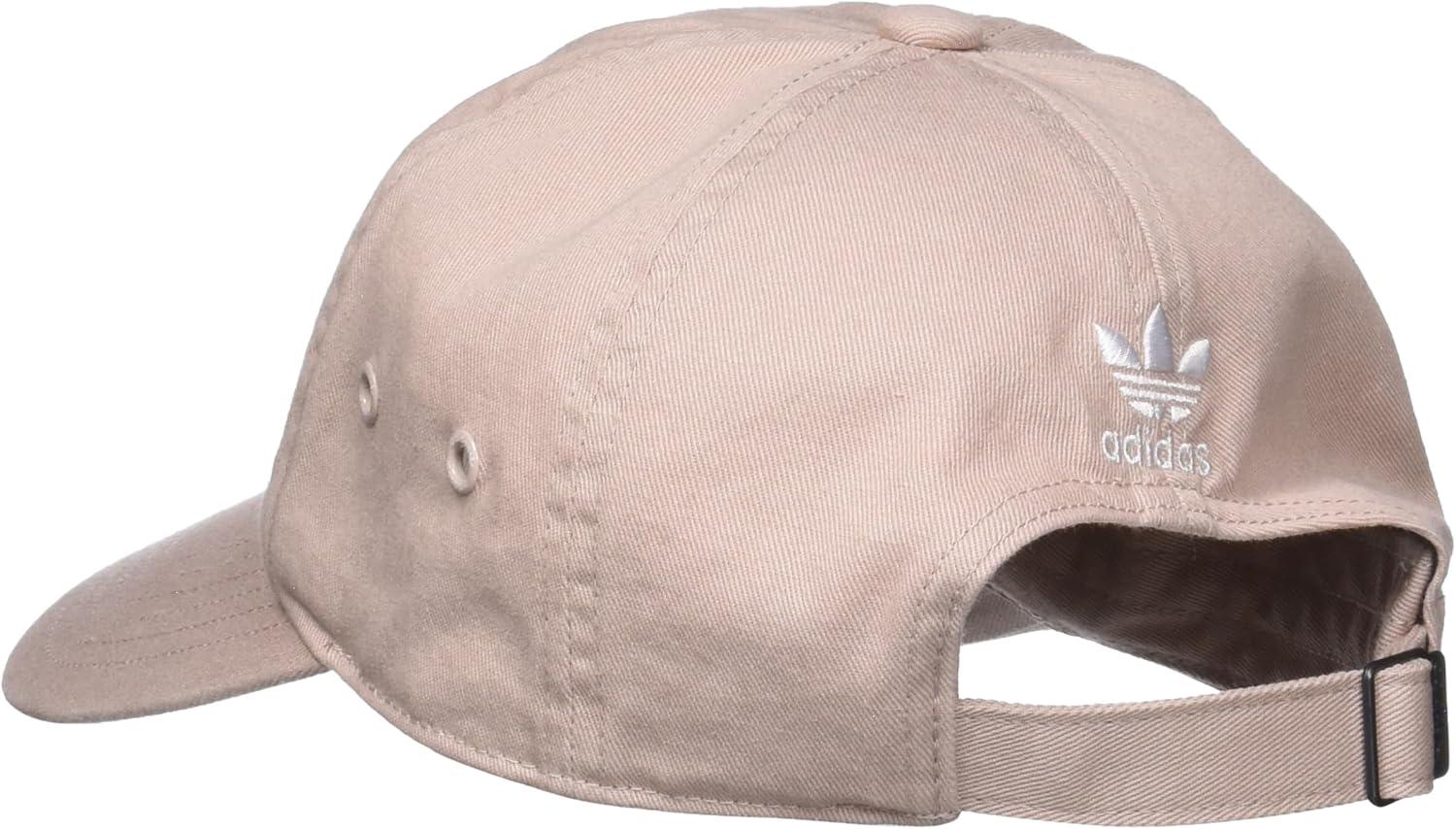imageadidas Originals Womens Mini Logo Relaxed Adjustable CapWonder Taupe BeigeWhite