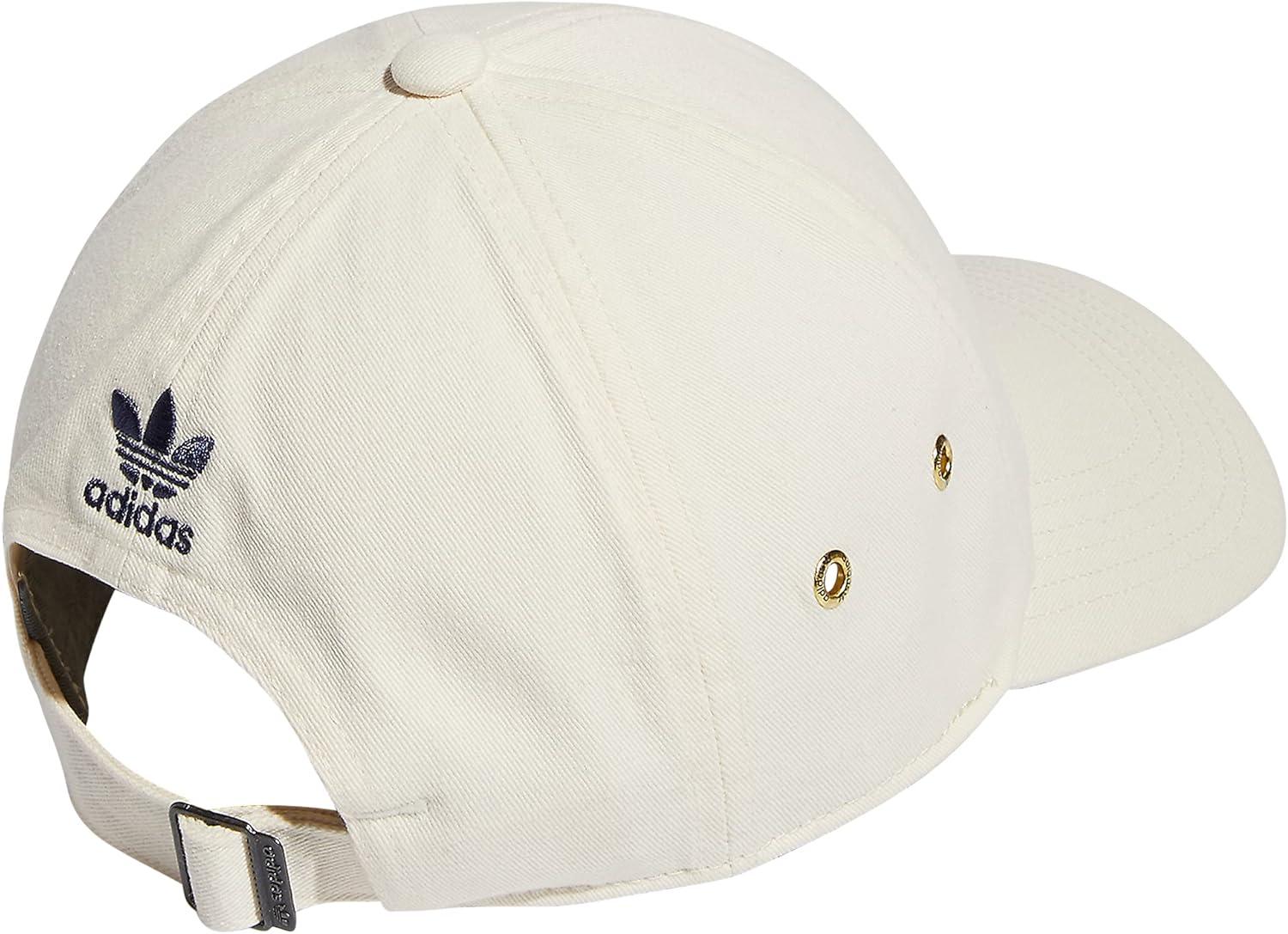 imageadidas Originals Womens Mini Logo Relaxed Adjustable CapWonder WhiteShadow Navy