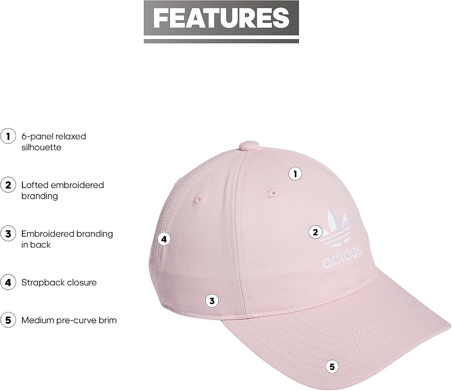 imageadidas Originals Womens Originals Sleek StrapbackClear PinkWhite