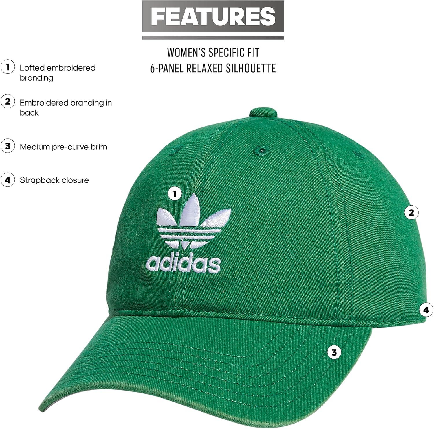 imageadidas Originals Womens Originals Sleek StrapbackGreenWhite