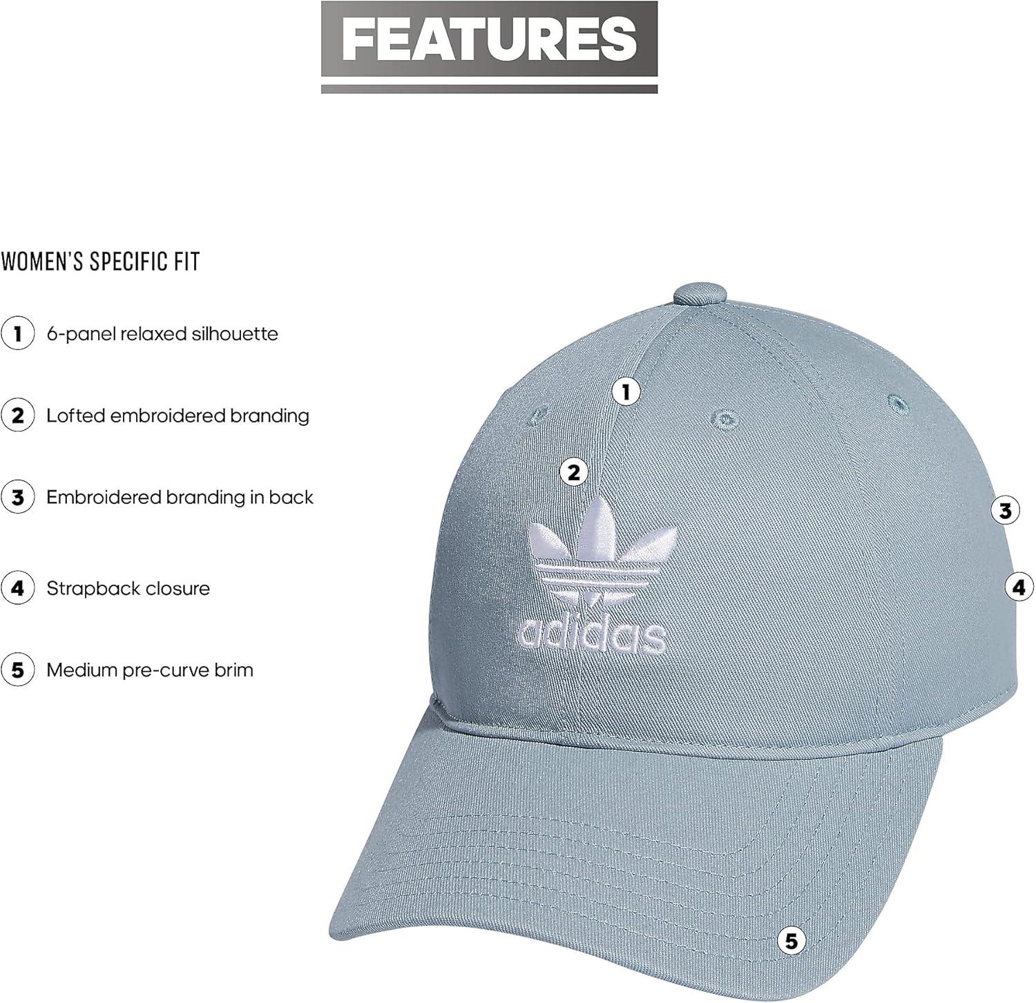 imageadidas Originals Womens Originals Sleek StrapbackMagic GreyWhite