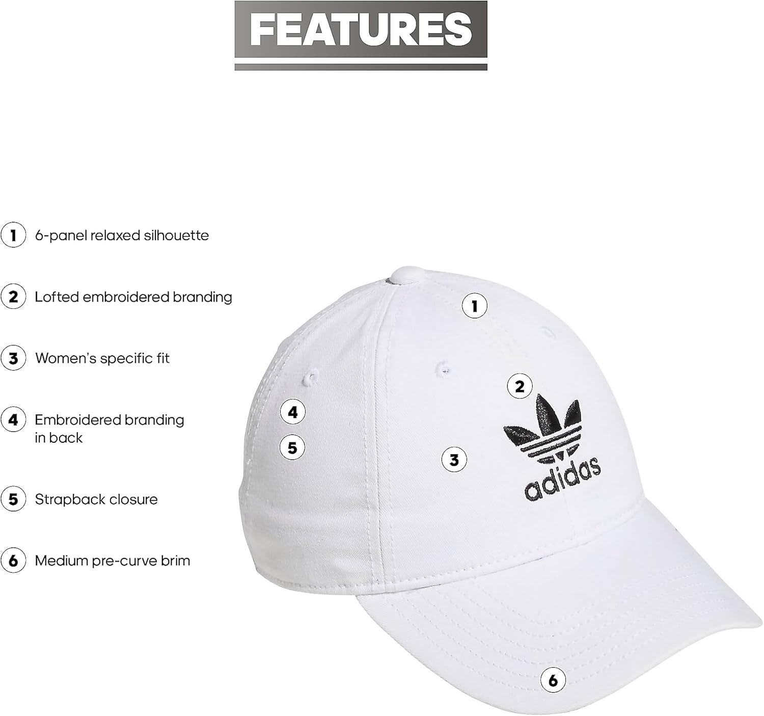 imageadidas Originals Womens Originals Sleek StrapbackWhiteBlack