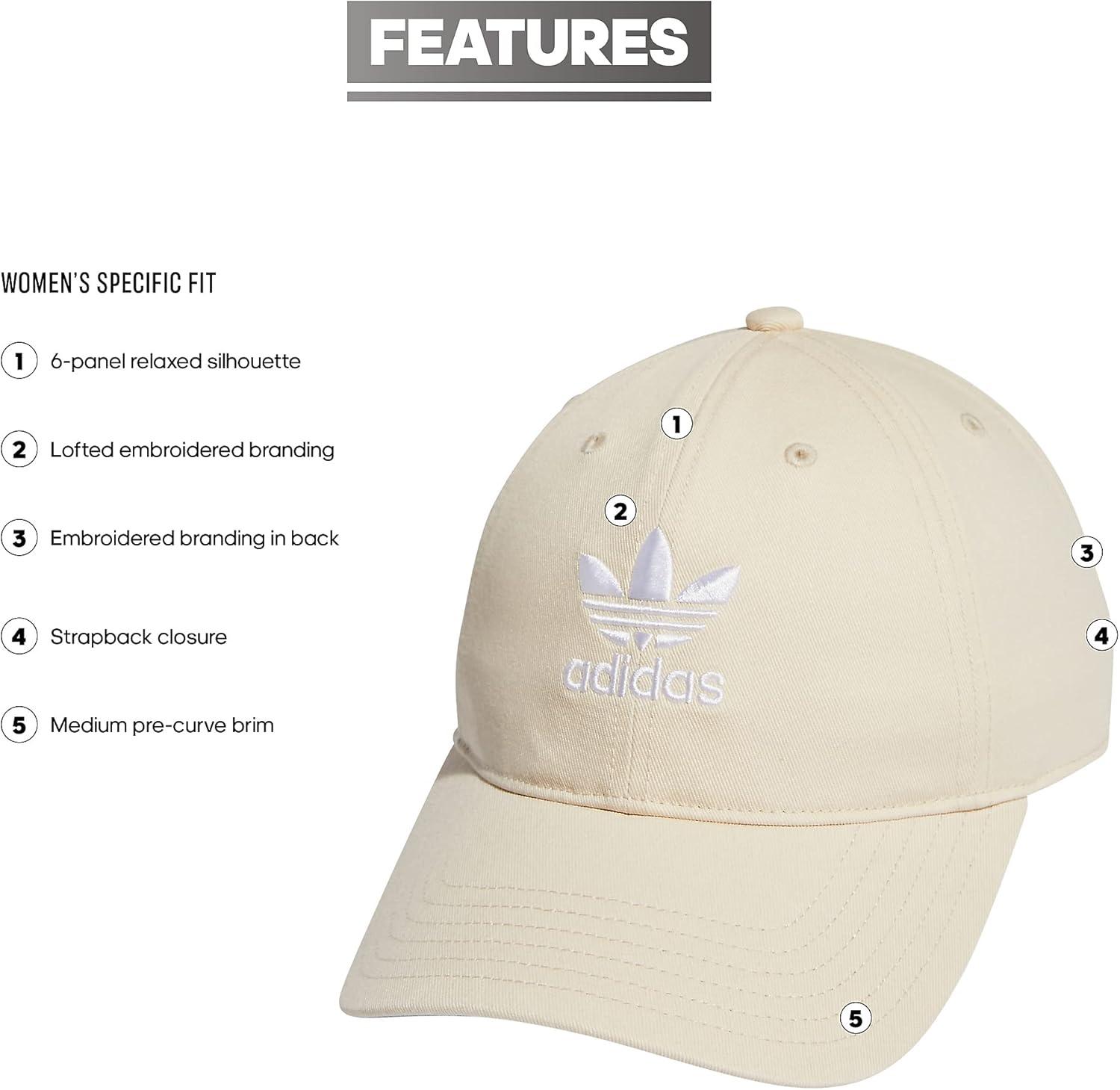 imageadidas Originals Womens Originals Sleek StrapbackWonder WhiteWhite