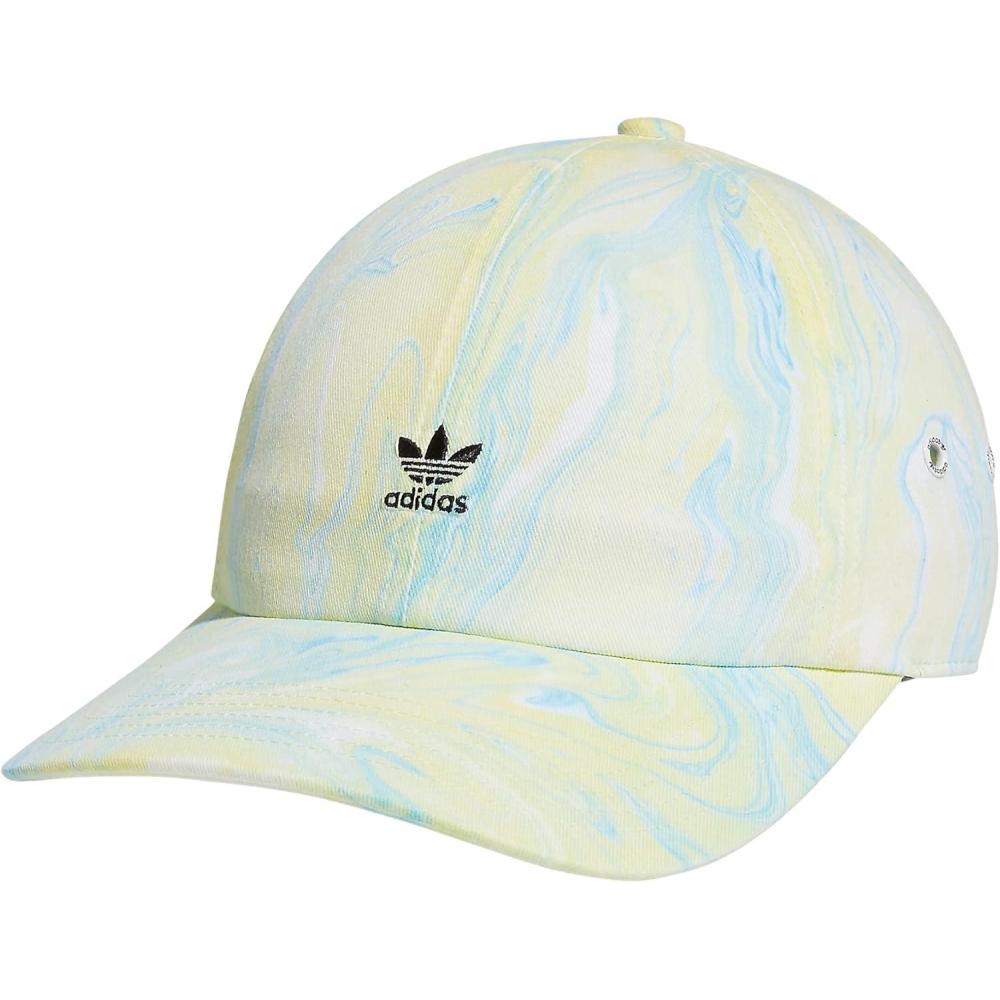 imageadidas Originals Womens Mini Logo Relaxed Adjustable CapAmbient Sky BluePulse YellowBlack
