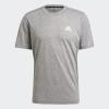 imageadidas Mens Freelift TeeMedium Grey Heather  White