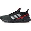 imageadidas Mens Kaptir 20 Running ShoeBlackMatte SilverBetter Scarlet
