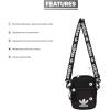 imageadidas Originals Festival Crossbody BagBlackWhite
