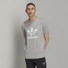 imageadidas Originals Mens Adicolor Classics Trefoil TShirtMedium Grey HeatherWhite