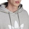 imageadidas Originals Mens Graphics Trefoil Series HoodieMedium Grey Heather