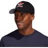 imageadidas Originals Mens Icon 20 Structured Precurve Snapback CapBlackVivid RedWhite