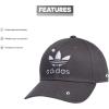 imageadidas Originals Mens Icon 20 Structured Precurve Snapback CapGrey SixWhiteBlack