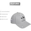 imageadidas Originals Mens Icon 20 Structured Precurve Snapback CapStone GreyBlackWhite