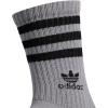 imageadidas Originals Mens Mixed Graphics Cushioned Crew Socks 3PairLight Onix GreyBlackWhite