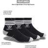 imageadidas Originals Mens Roller High Quarter Socks 3PairBlackWhiteHeather Grey