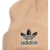 imageadidas Originals Mens Trefoil BeanieOlder ModelMagic BeigeBlack
