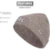 imageadidas Originals Mens Trefoil BeanieOlder ModelWonder BeigeWonder WhiteShadow Brown