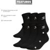 imageadidas Originals Originals Trefoil Quarter Sock 6PackBlack