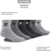 imageadidas Originals Originals Trefoil Quarter Sock 6PackGreyOnix GreyBlack