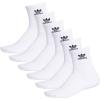 imageadidas Originals Originals Trefoil Quarter Sock 6PackWhite