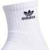 imageadidas Originals Originals Trefoil Quarter Sock 6PackWhiteBlack