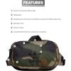 imageadidas Originals Sport Waist PackTravel and Festival BagGreenBlue Camo Hemp