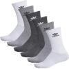 imageadidas Originals Trefoil 6Pair Crew SockGreyOnix GreyBlack