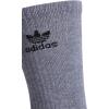 imageadidas Originals Trefoil 6Pair Crew SockHeather GreyBlackWhite