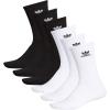 imageadidas Originals Trefoil 6Pair Crew SockWhiteBlack