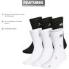 imageadidas Originals Trefoil 6Pair Crew SockWhiteBlack