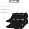 imageadidas Originals Trefoil No Show Socks 6PairBlack