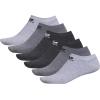 imageadidas Originals Trefoil No Show Socks 6PairGreyOnix GreyBlack