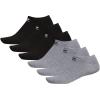 imageadidas Originals Trefoil No Show Socks 6PairHeather GreyBlackWhite