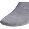 imageadidas Originals Trefoil No Show Socks 6PairHeather GreyBlackWhite