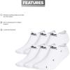 imageadidas Originals Trefoil No Show Socks 6PairWhite